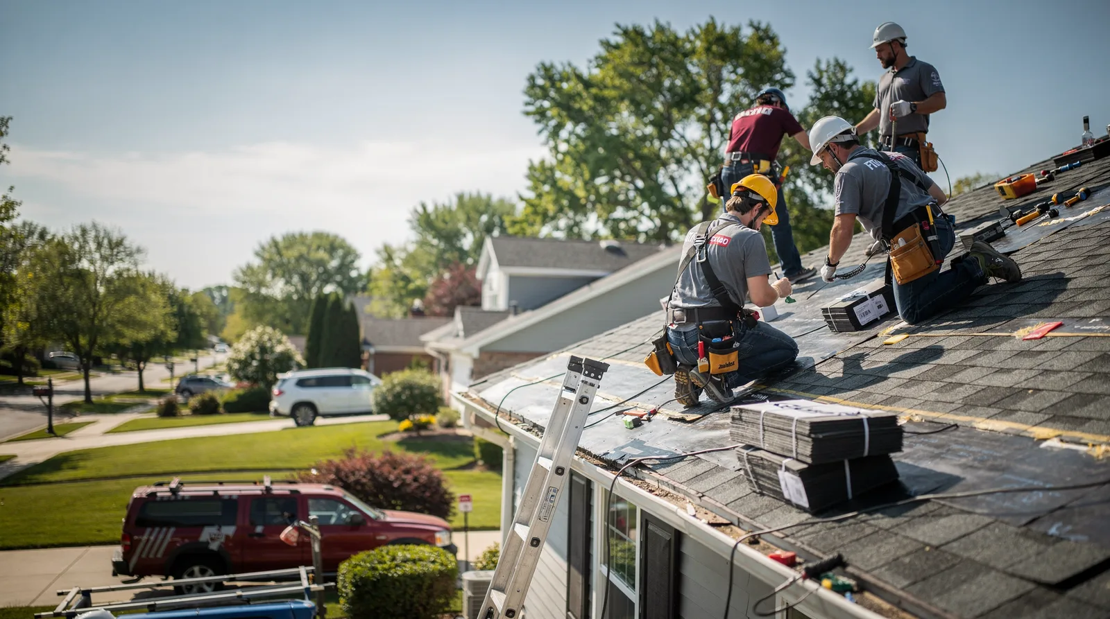 Roof Repair in Pecatonica, IL around you